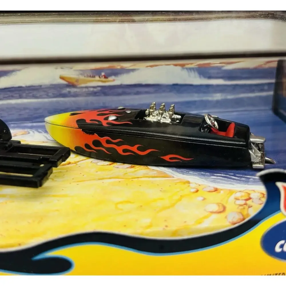 Hot Wheels Fire Workz '59 El Camino Crackerbox Racer Truck and Boat Set Sealed